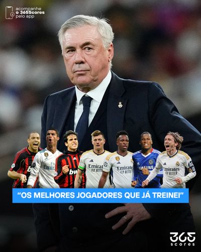 OS MELHORES DE ANCELOTTI 🌟🇧🇷

Em entrevista exclusiva à ESPN Brasil, o técnico Carlo Ancelotti re