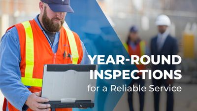 Our crews monitor our pipelines year-round by air, on the ground, and with advanced tools inside the