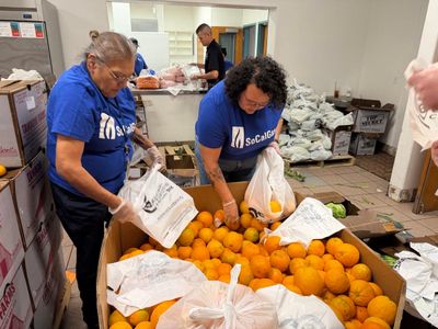 Today’s community food distribution event was a success! Thanks to everyone who volunteered and than