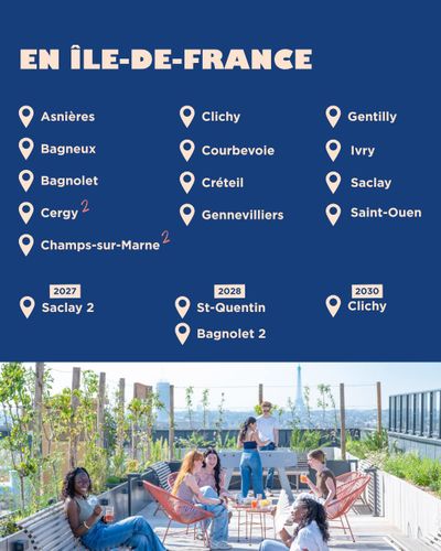 Post by kleyetudiants on Instagram: Ton prochain chez toi est juste ici 📍 KLEY, c’est des résidences étudiantes partout en France, mais aussi en Espagne 🇪🇸 Alors, où est-ce que tu poses tes valises ? Fais défiler, trouve ta ville et commence à te projeter 👀