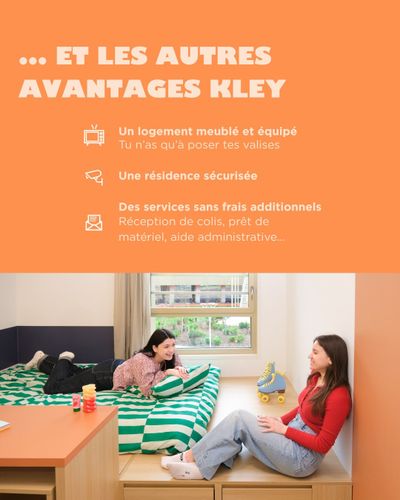 Post by kleyetudiants on Instagram: Moins de galères, plus de vie étudiante 🤝 Logement, communauté, sécurité... Tout est pensé pour simplifier ton quotidien et te laisser plus de temps pour ce qui compte vraiment : tes études, tes amis, tes projets