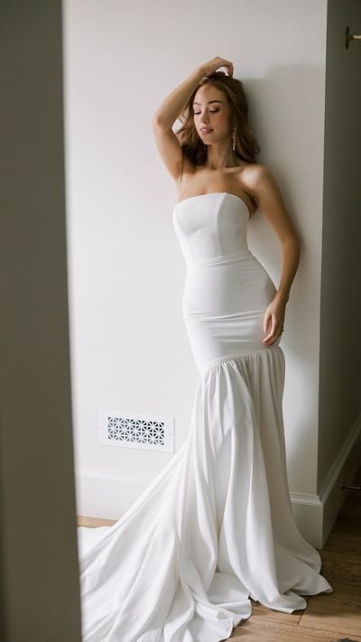pearl dress white Baroness Pearl Gown