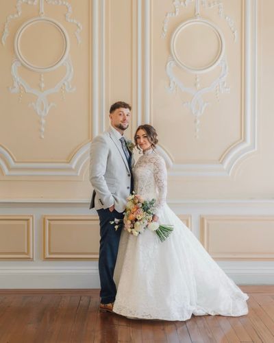 Real bride in Delia gown