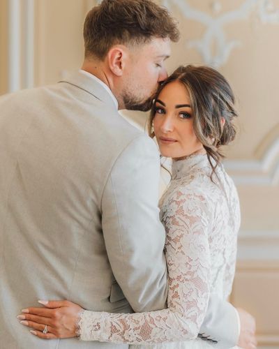 Real bride in Delia gown