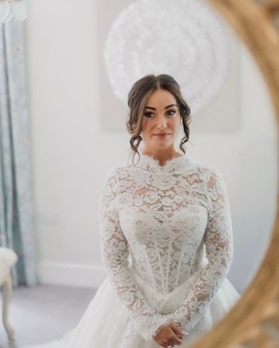 Real bride in Delia gown