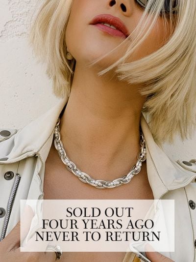 NEVER SAY NEVER. Every now and then the perfect necklace arrives, and just like that, it’s gone…Unti