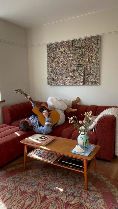 we have a new heart of the home and it’s this beautiful sofa from bedkingdom 🛋️ actually sad I didn