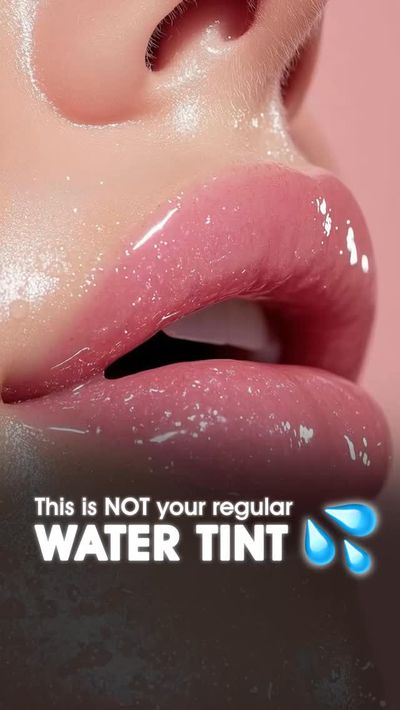 This is NOT your regular water tint ðŸ‘€

Because this one starts as a powderâ€¦ and transforms when