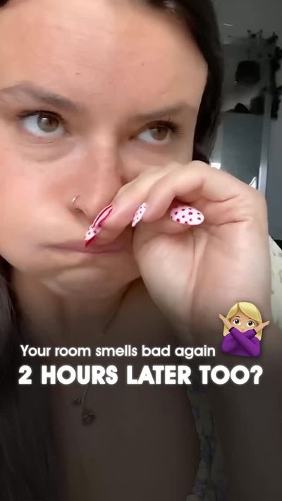 Why does your room still smell â€œoffâ€ even after using air freshener? ðŸ¥²ðŸƒ

Because covering 