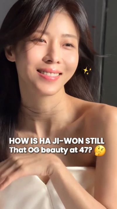 How is Ha Ji-won still that OG beauty at 47? ðŸ¤¯ðŸ™†ðŸ¼â€â™€ï¸

The glow ritual behind her agele