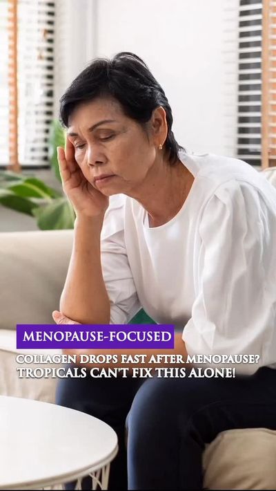 Collagen loss during menopause? Pills and powders just canâ€™t keep up! âŒ

She wanted the best sup