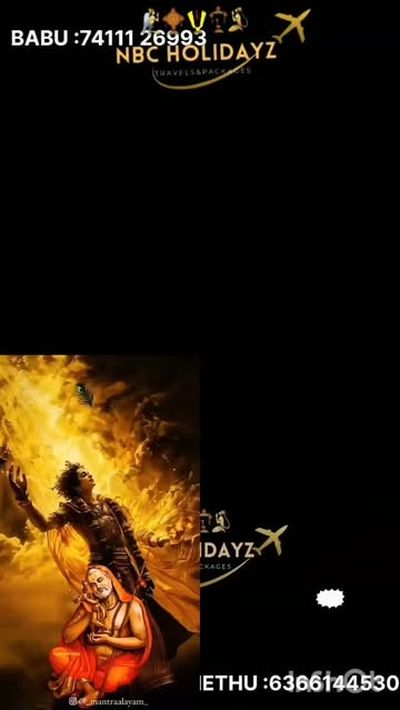 NBC Holidayz ✈️
 1 ದಿವಸದ  ಪ್ಯಾಕೇಜ್ ಮಂತ್ರಾಲಯ 
 ಈ ಪ್ಯಾಕೇಜ್ ಅಲ್ಲಿ ನಿಮಗೆ ಸಿಗುವ ಸೌಲಭ್ಯಗಳು ಪ್ರಯಾಣದ ಖರ್ಚು ,