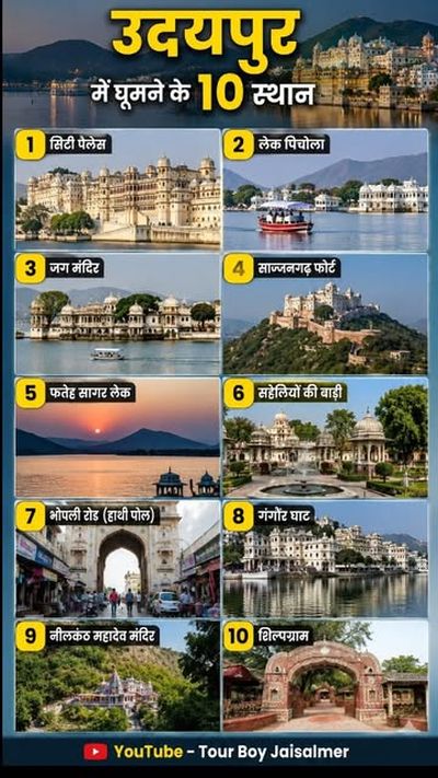 Top 10 tourist places in udaipur।

।#udaipur #udaipurcity 
#viral #journey #trendingreels