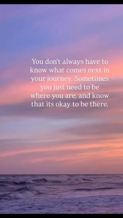 Where you are today is part of where you're meant to be.
#lifelessons #life #journey #bepresent #hea