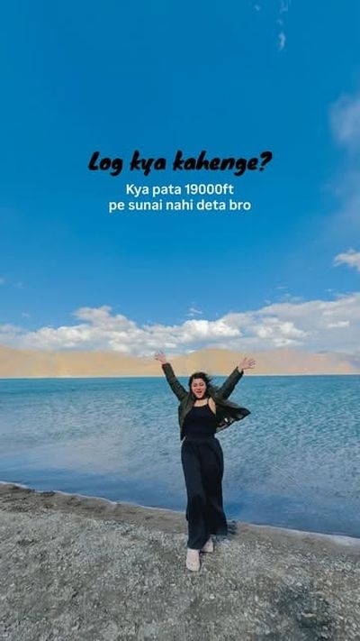 Sunaii nhi de rhaaa kuchhh mujeee😆⁉️

#pangonglake #viral #leh #lehladakhtrip #travel