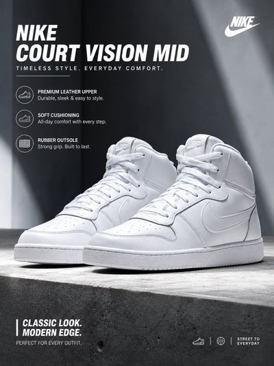 Nike sneaker white on flat 50% off #uskmultibrandmart❤️ #nike #discount #whitesneakers #available