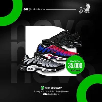 🔥 Nike TN Plus CHEGOU! 🔥

Estilo, conforto e presença para elevar o teu outfit. 👟🔥

💰 35.000 Kz