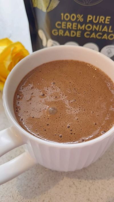 Cacao ~ helps me to take a moment to focus on my health and nourish my nervous system. 

Filled with