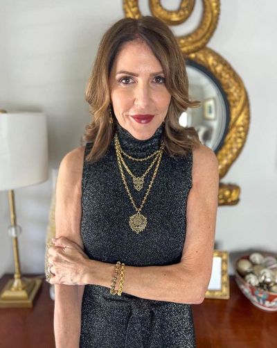 The cute â€˜n classy 50 Shades of Style wearing beautiful brass and custom cut lab dâ€™dor stones in