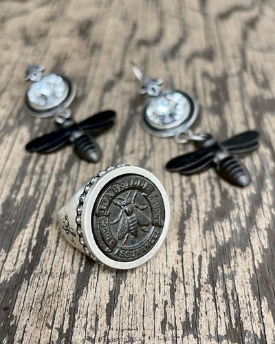 Weâ€™re bugginâ€™ out over these jaw-dropping graphite and Austrian crystal pairingsðŸ–¤âœ¨âšœï¸