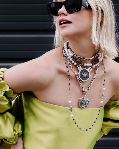 ðŸ–¤STERLING SILVER, GORGEOUS GRAPHITE & PRISTINE PEARLðŸ¤âšœï¸âœ¨ All part of our new dâ€™Orsay H