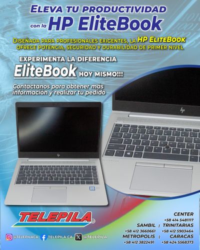 Eleva tu productividad con la HP EliteBook. Diseñada para profesionales exigentes, esta laptop ofrec