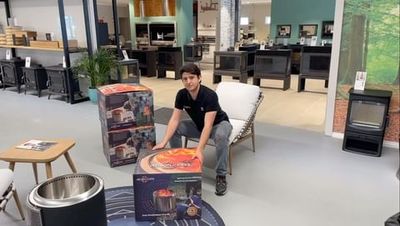 Our Helios Smokeless Fire Pits have arrived. We are un-boxing the Eros 50cm diameter model.