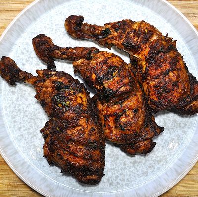 Tandoori chicken on the Kamado \nSeasoning :  @spicemasters.co.uk Tandoori. \nIt was banging 🔥🔥